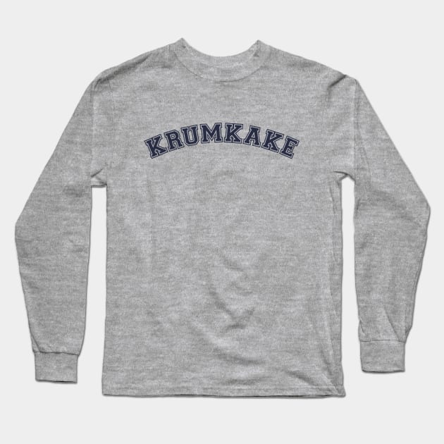 Norwegian Christmas Cookie Dessert Krumkake Long Sleeve T-Shirt by Huhnerdieb Apparel